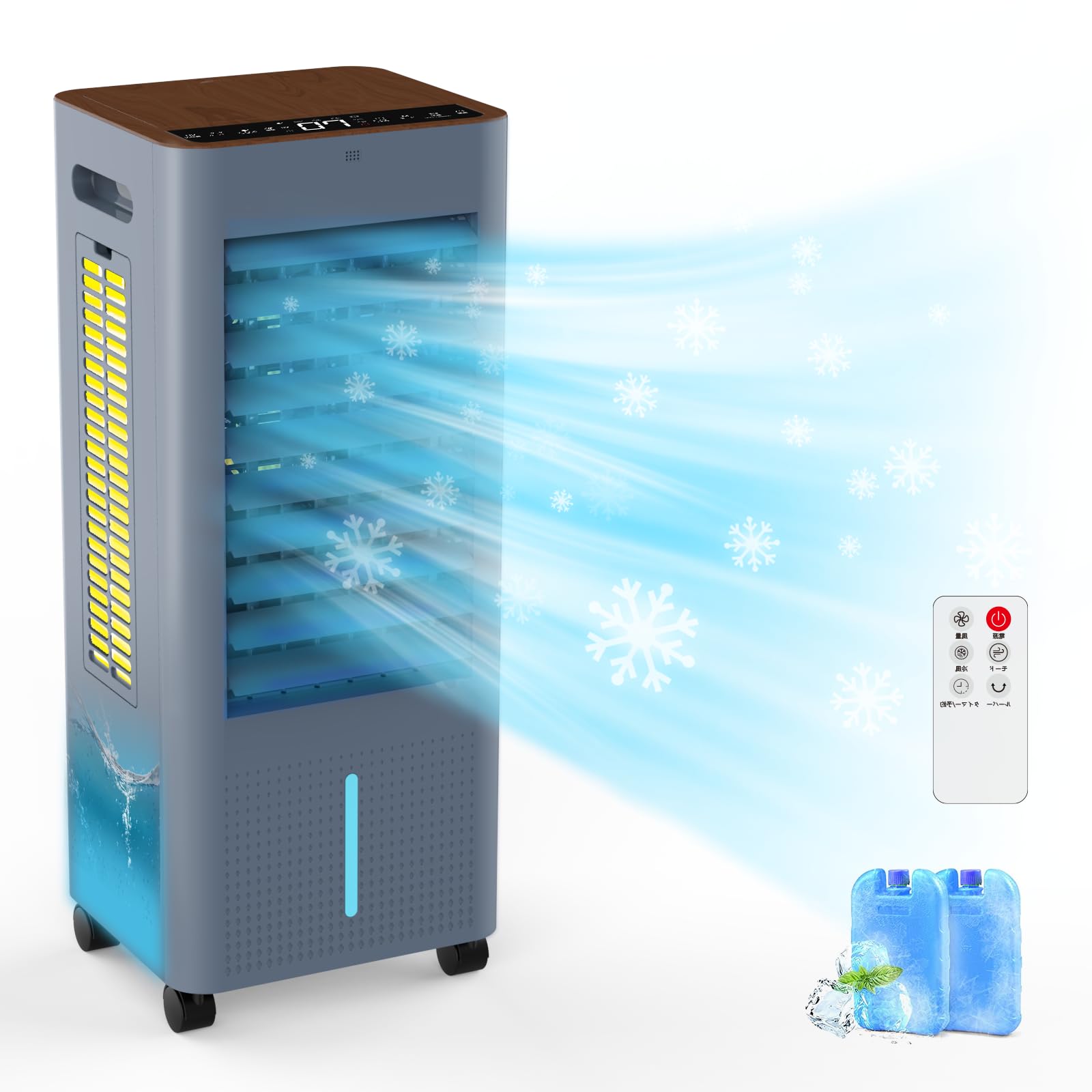 Amazon.co.jp: 冷風機 冷風扇風機 強力 人気 冷風扇【工事不要&3方向で