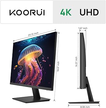 Amazon.com: KOORUI 27 Inch 4K Monitor Computer UHD(3840 * 2160