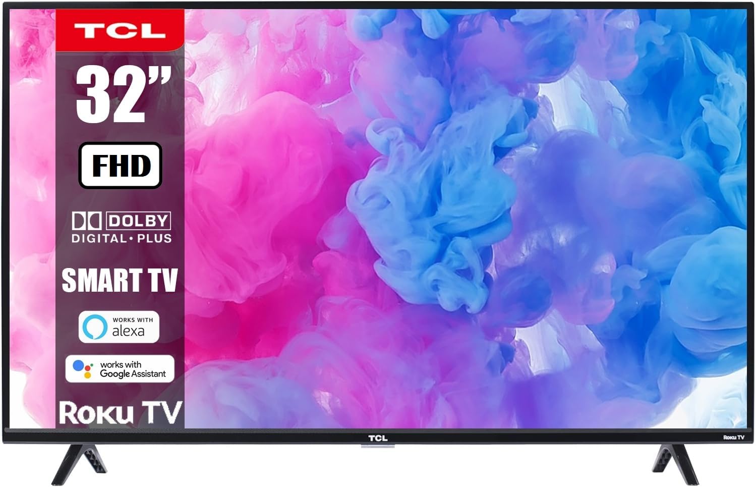 Amazon.com: TCL 32-Inch Class -Series FHD LED Smart Roku TV + Wall