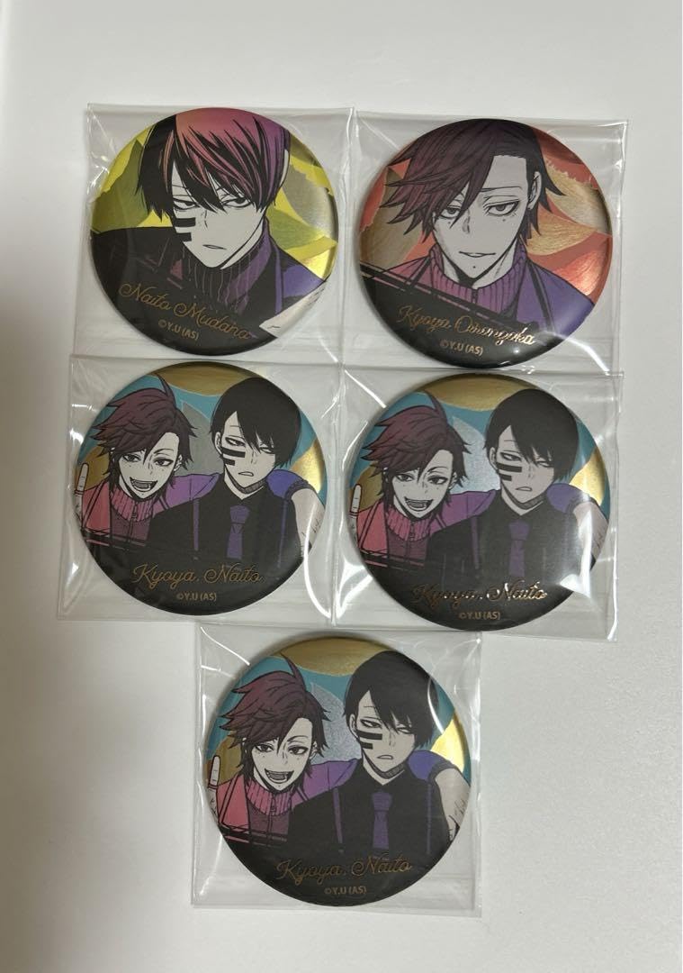 Amazon.co.jp: 桃源暗鬼 メタリック缶バッジ AGF 無陀野 無人 花魁坂