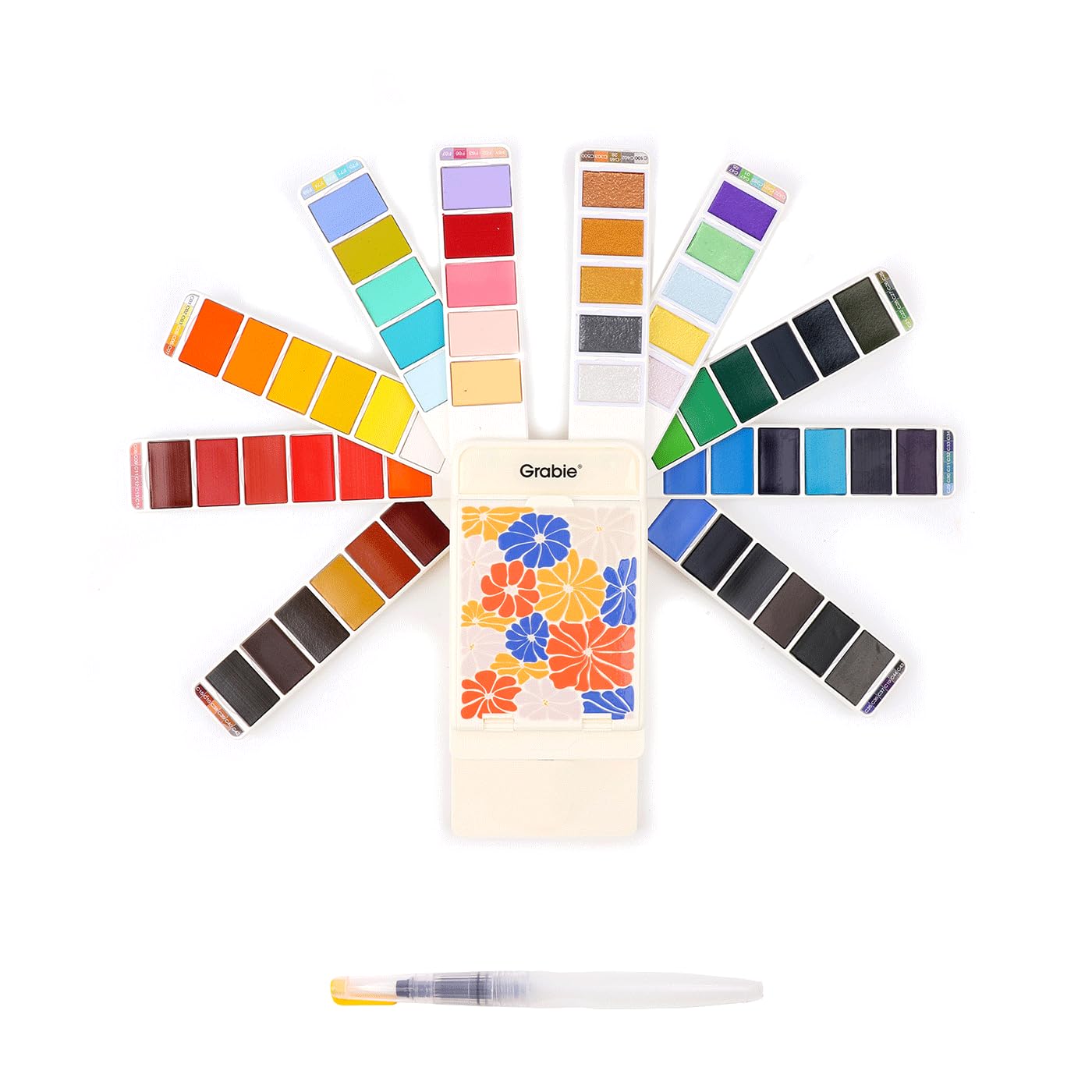 Amazon.com: Grabie Watercolor Paint Set, 56 Colors Handheld