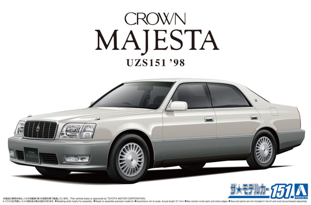 Amazon.com: Toyota UZS151 Crown Majesta C-Type '98 1:24 Scale