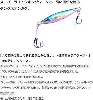 Amazon.co.jp: ダイワ(DAIWA) ソルティガ FKジグTG SLJ 60g PHシルバー