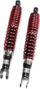 Amazon | エンデュランス バイク リアサスペンション 黒ボディ 赤