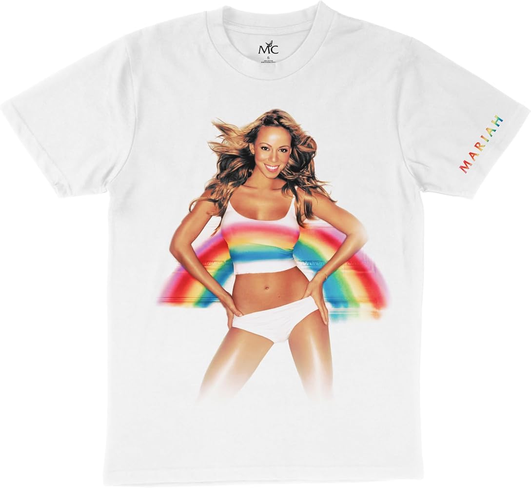 Mariah Carey Official Merch Rainbow T-Shirt | Amazon.com