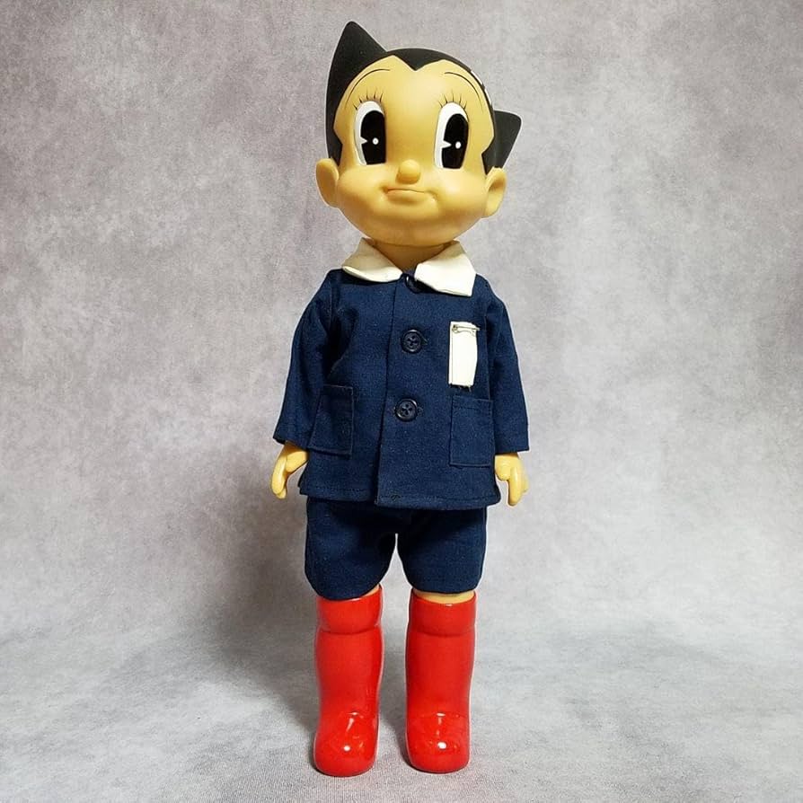 Amazon.co.jp: 鉄腕アトム ソフビ 学生服 フィギュア ビリケン 手塚 45