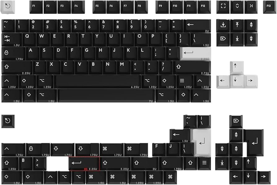 Amazon.co.jp: PBTfans Doubleshot WOB - Base Icon キーキャップ