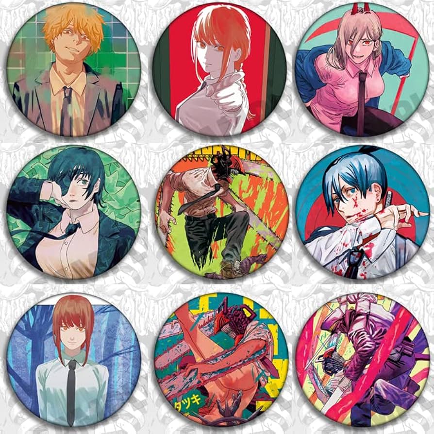 チェンソーマン ホログラムマット缶バッジ ハロウィンナイト マキマ 42