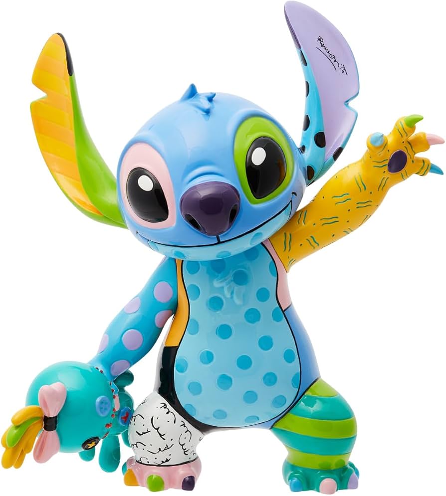 Amazon.com: Enesco Disney Britto Lilo and Stitch Posing Holding