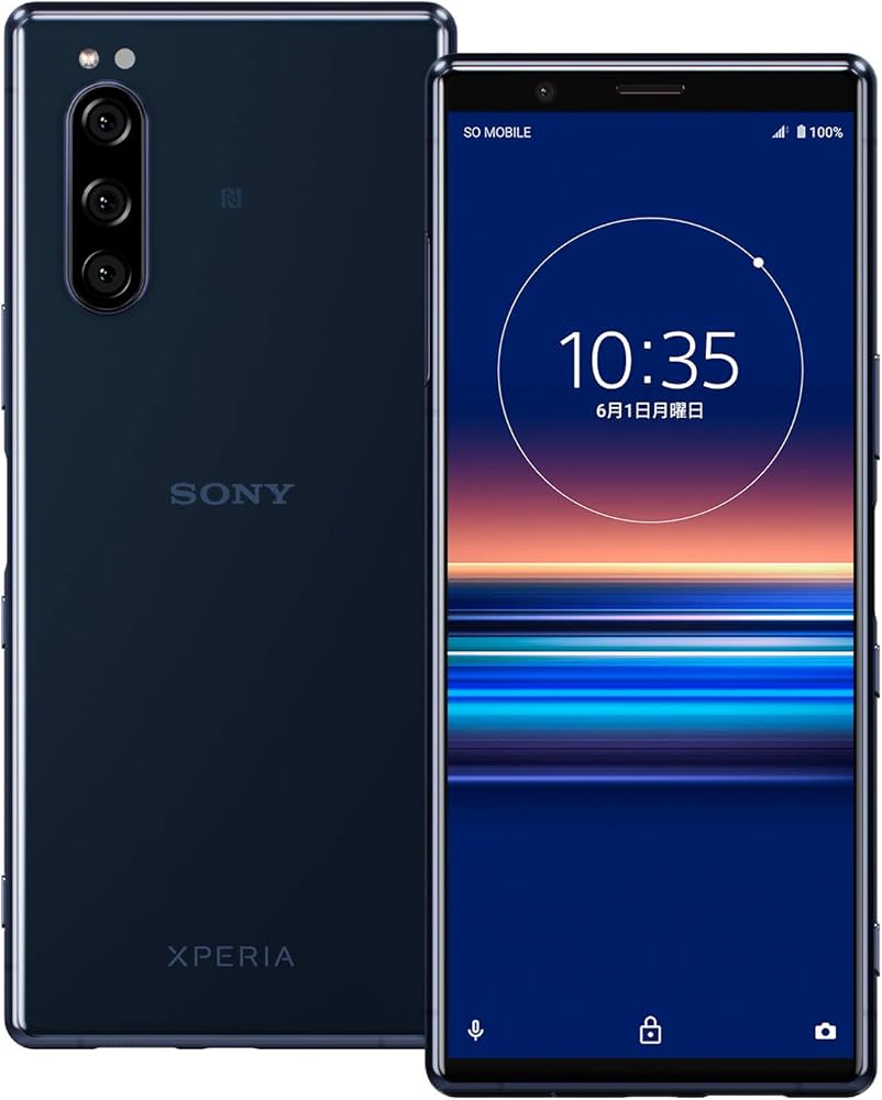 Amazon | ソニー Xperia5 ブルー SIMフリースマホ J9260JP L 【日本