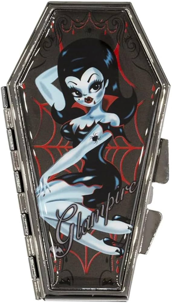 Amazon.com: kreepsville 666 Pin-Up Glampire Coffin Compact Mirror
