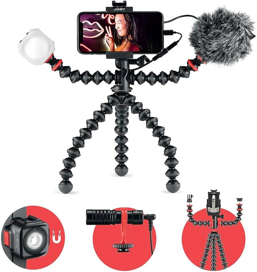 Amazon.com: JOBY GorillaPod Mobile Vlogging Kit (Smartphone Rig