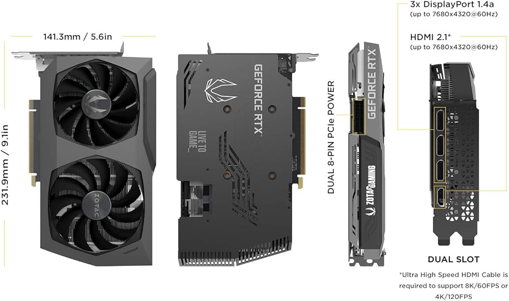 Amazon | ZOTAC ゲーミングGeForce RTX 3070 Twin Edge OC 8GB GDDR6