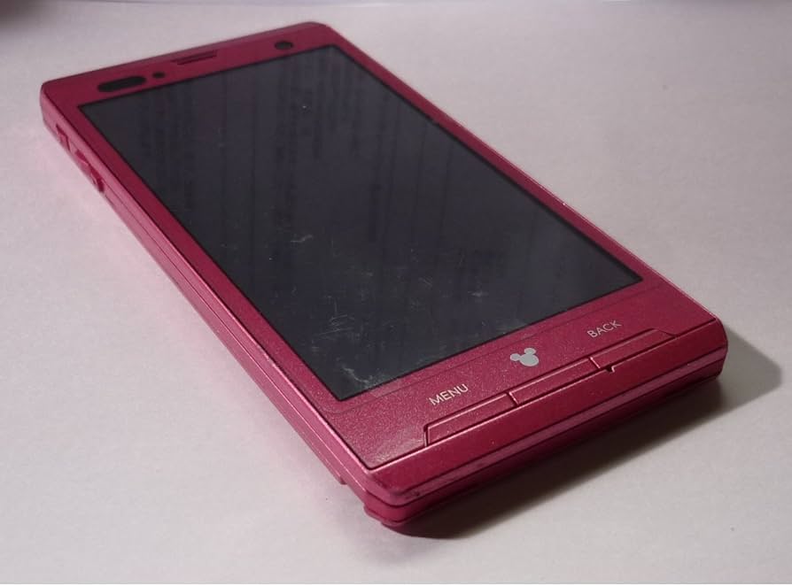 Amazon | Disney Mobile on docomo F-08D ピンク 白ロム | 携帯電話
