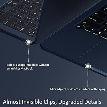 Amazon.com: KEROM Midnight Case for MacBook Air 13 inch M4 2025