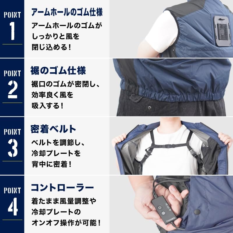 Amazon | [THANKO] 圧倒的に冷える「冷蔵服3」 TKCV24 (F, ストーム