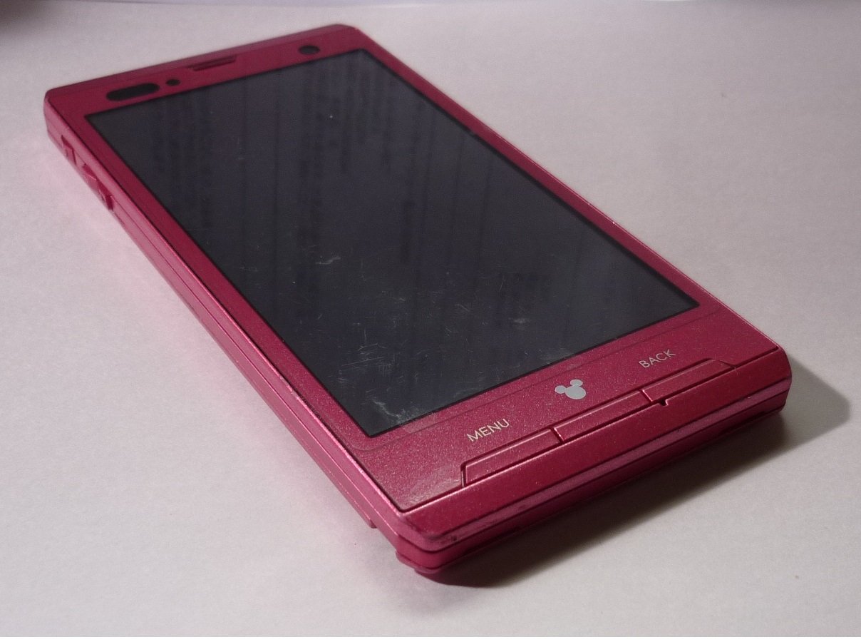 Amazon | Disney Mobile on docomo F-08D ピンク 白ロム | 携帯電話