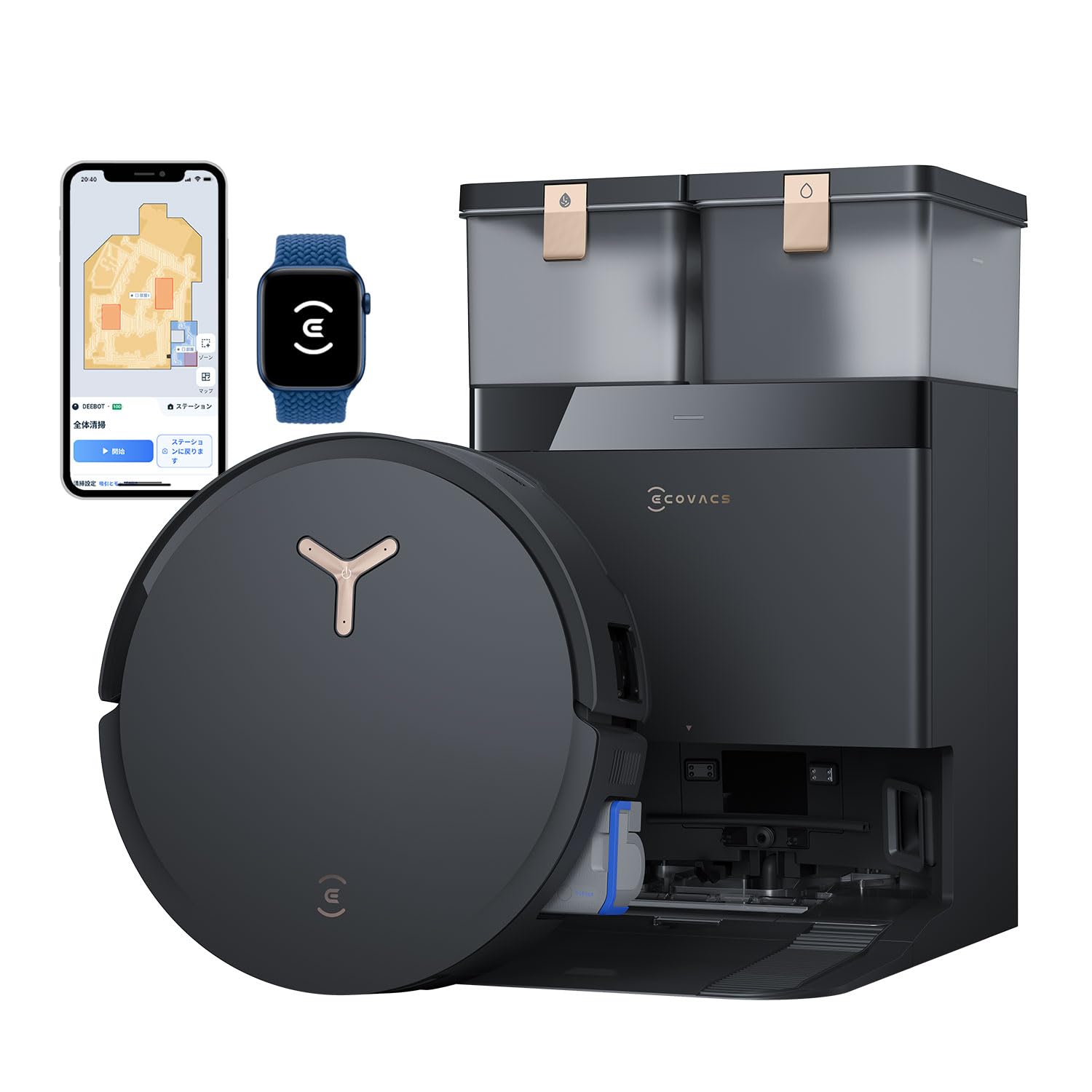 Amazon | ECOVACS (エコバックス)DEEBOT X8 PRO OMNI 18000Pa吸引力