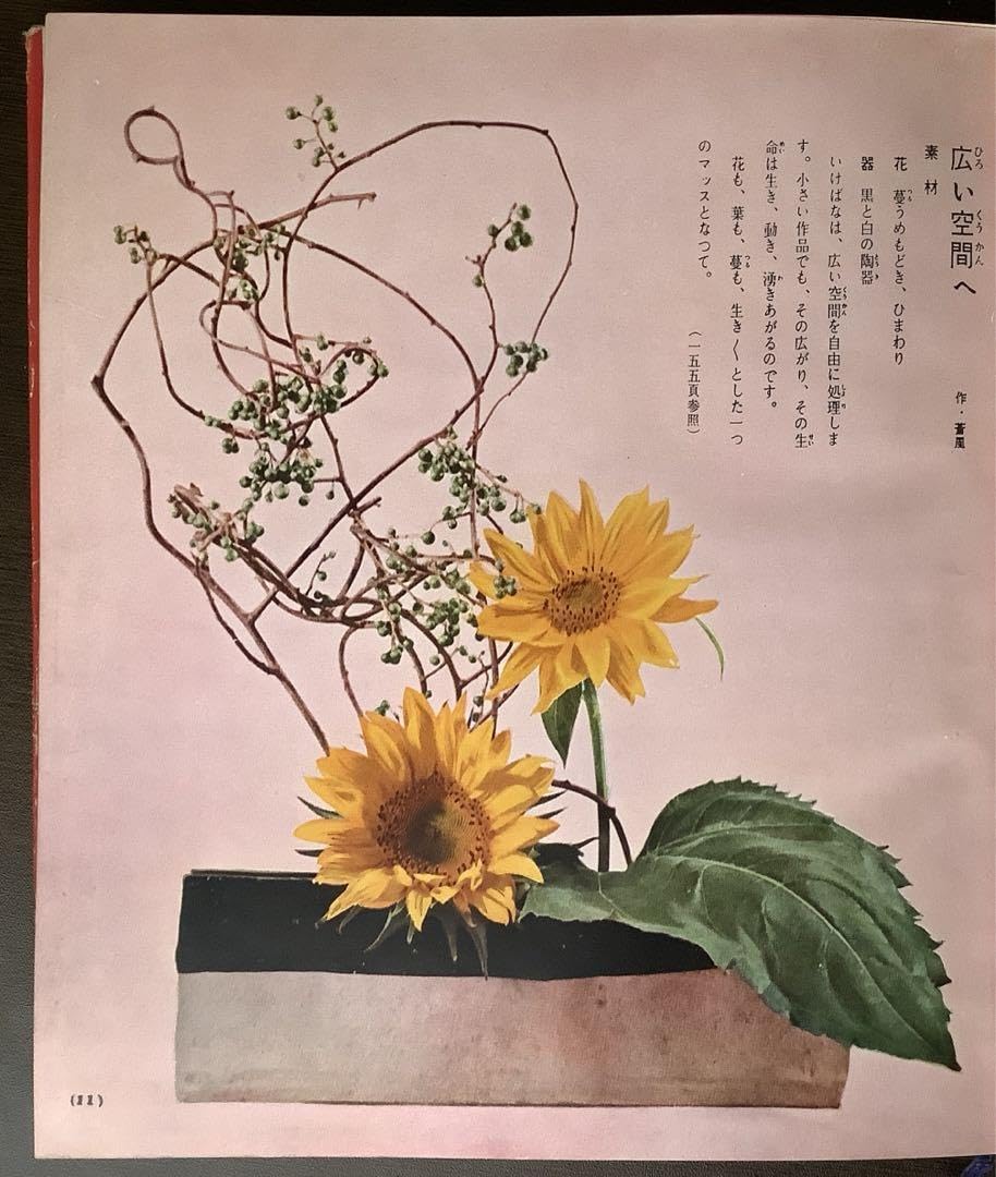 草月の家庭生花 勅使河原蒼風 霞 著 主婦の友社 【1957】 草月の