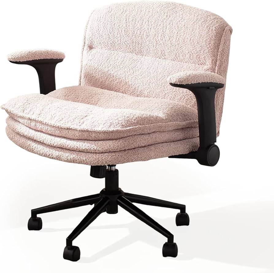 Amazon.co.jp: Dowinx デスクチェア あぐらチェア ブークレ生地