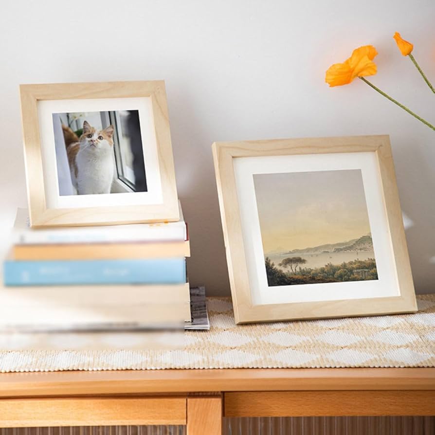 Amazon.co.jp: [XYJP] 正方形がかわいいフォトフレーム 正方形 額縁