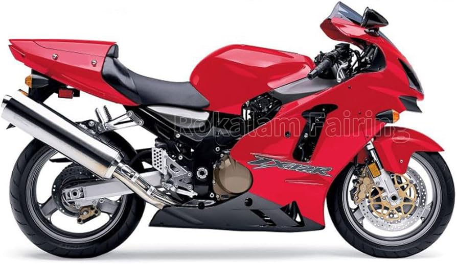 Amazon | 忍者 適用ZX-12Rレッドブラックフェアリング適用ZX12R 2002