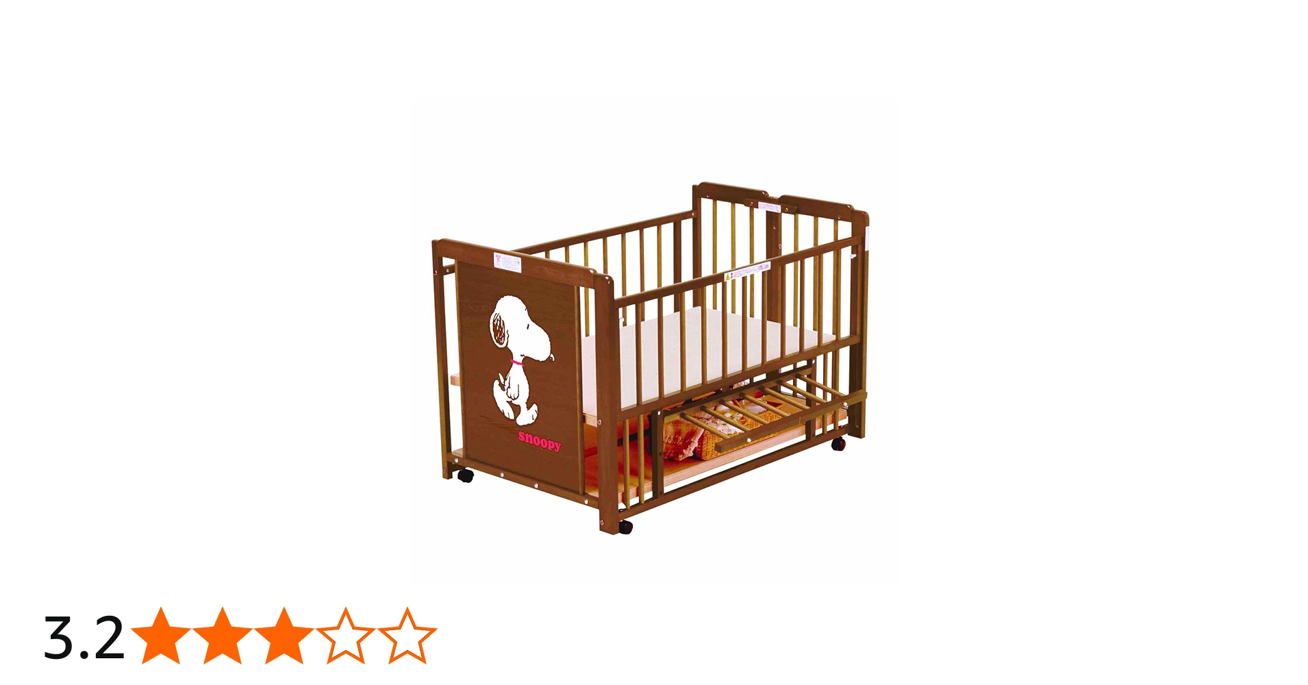 Amazon.co.jp: キンタロー 日本製ベビーベッド 2WAY スヌーピー S-5