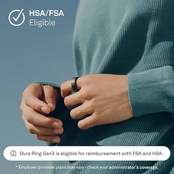 Amazon.com: Oura Ring Gen3 Horizon - Stealth - Size 11 - Smart