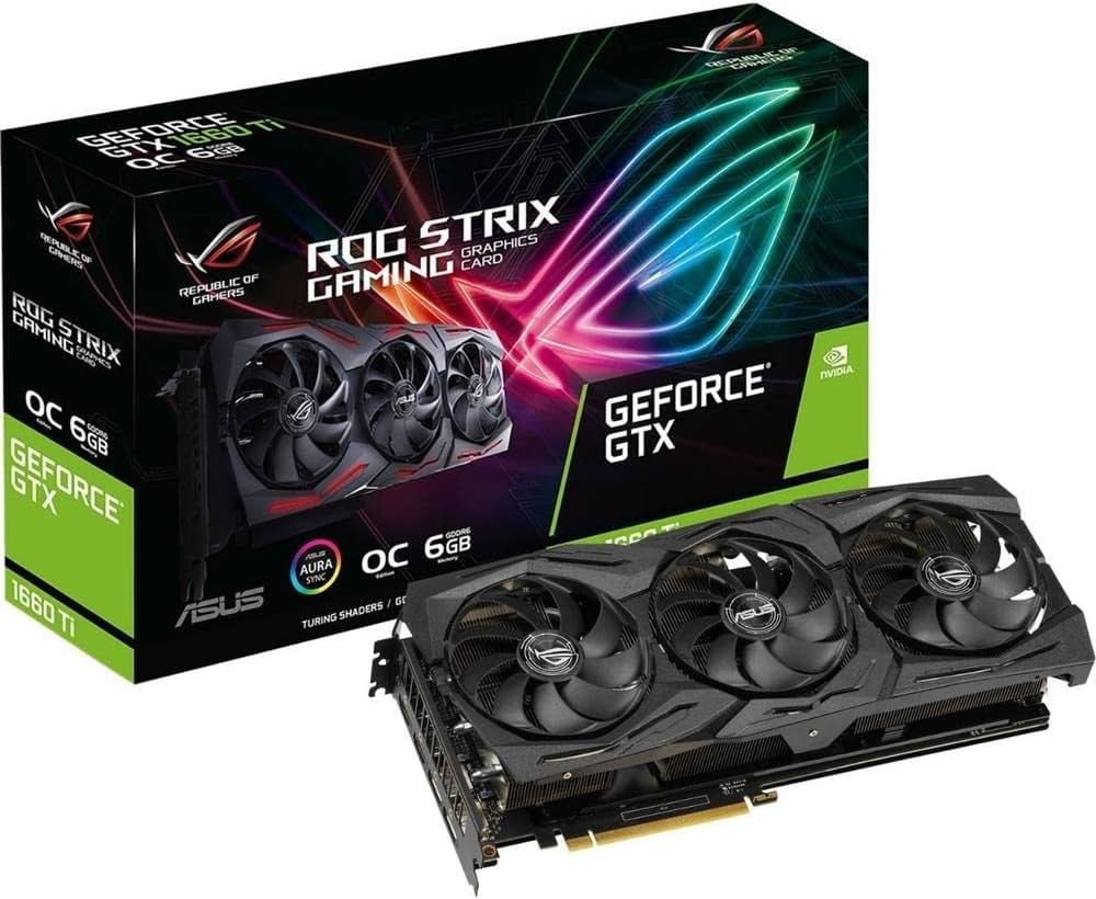 Amazon | ASUS NVIDIA GTX 1660TI 搭載 トリプルファンモデル 6GB ROG