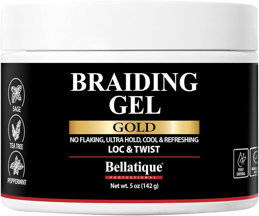 Amazon.com : BELLATIQUE GOLD Braiding Gel Maximum Hold for LOC