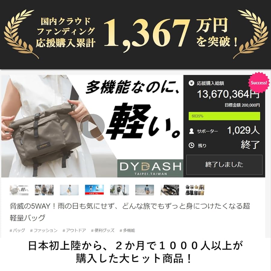 Amazon.co.jp: DYDASH Rollite Multi-functional Bag, Lightweight
