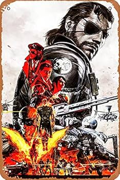 Amazon.co.jp: 壁装飾サイン - メタルギア ソリッドポスター - 8×12