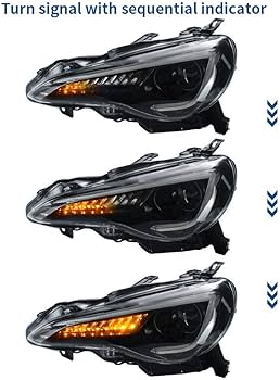 VLAND LED DRL Headlights for GT86 FT86 BRZ FRS ZN6 2012-2019 Front