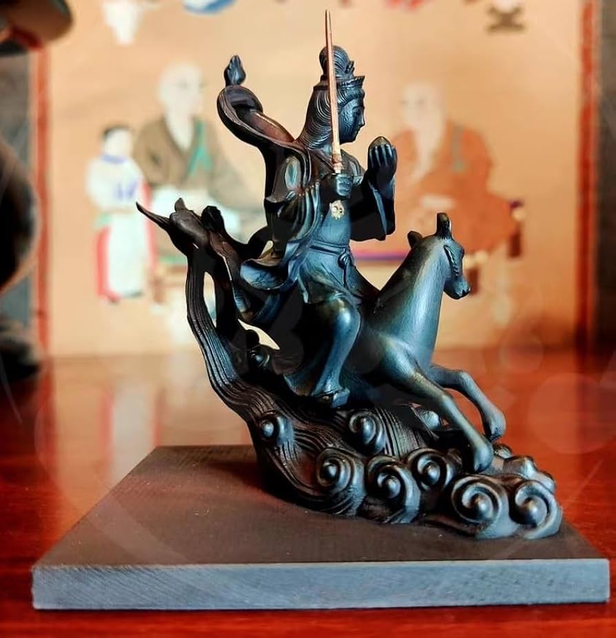 Amazon｜仏像 荼吉尼天 騎狐像 荼枳尼天 お守り” 稲荷神様 ダキニ天