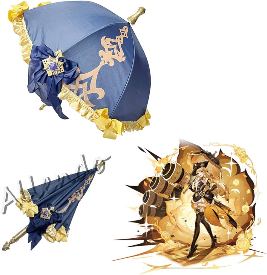 Amazon.co.jp: 原神 ナヴィア 傘 コスプレ道具 武器 かさ 折りたたみ傘