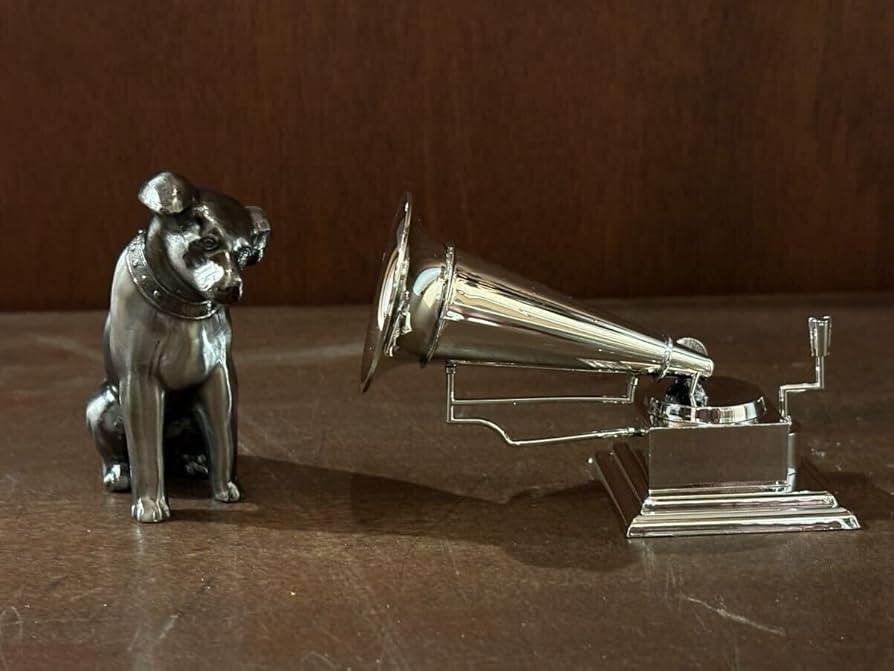 Amazon.co.jp: Victor ビクターマークのニッパー蓄音機 置物 レトロ