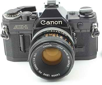Amazon.com : Canon AE-1 35mm SLR Film Manual Focus Camera (Black