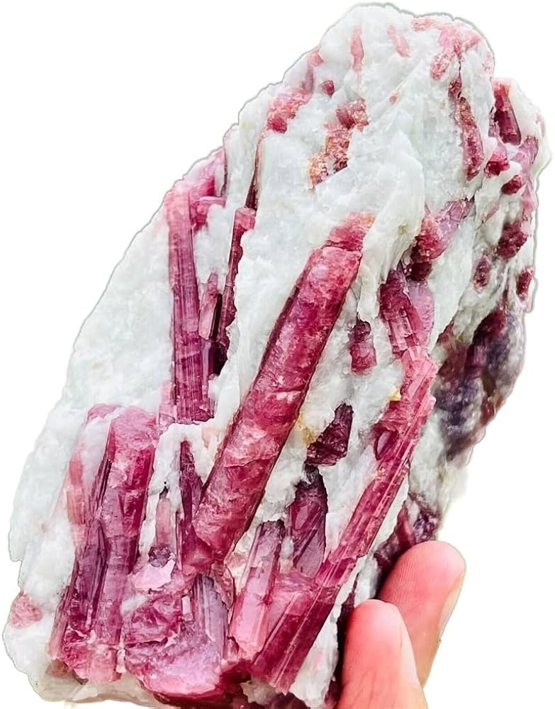 Amazon.co.jp: 天然水晶の原石 天然レッドトルマリン原石ルベライト石
