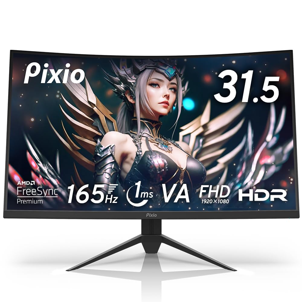 Amazon.co.jp: Pixio PXC325 湾曲 ゲーミングモニター 32インチ FHD VA