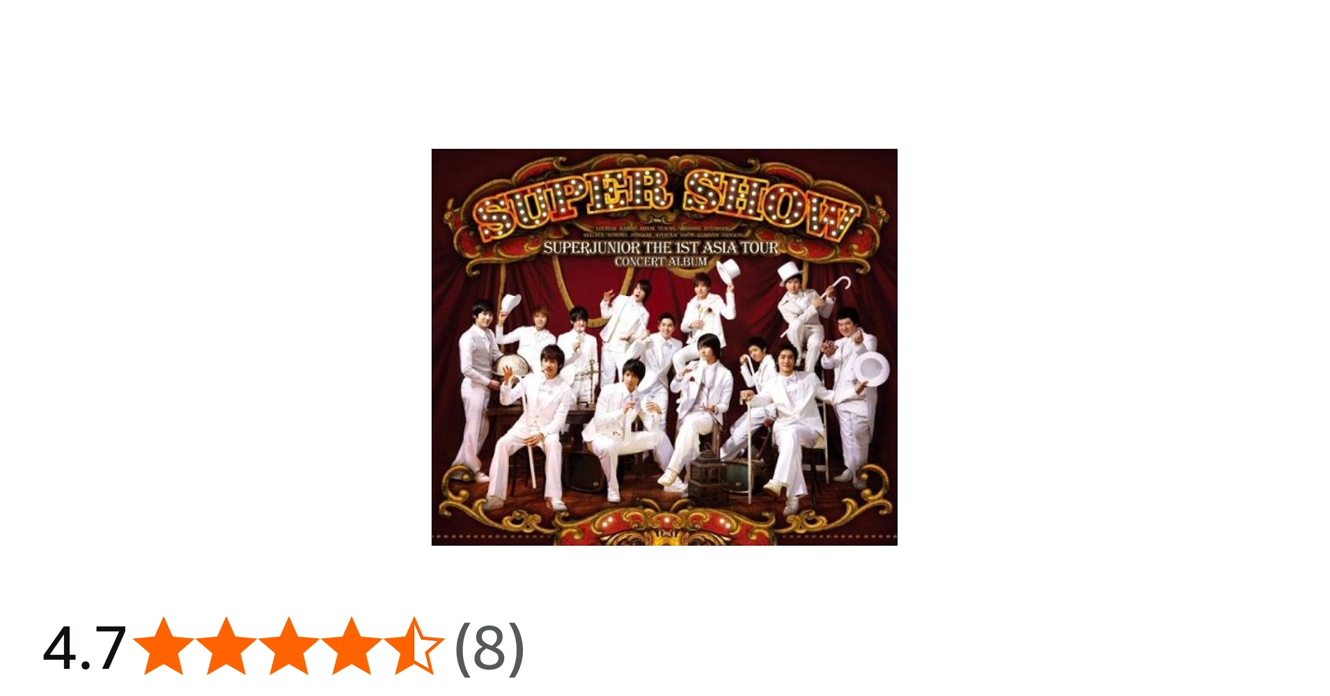Amazon.co.jp: SUPER JUNIOR THE 1ST ASIA TOUR CONCERT ALBUM