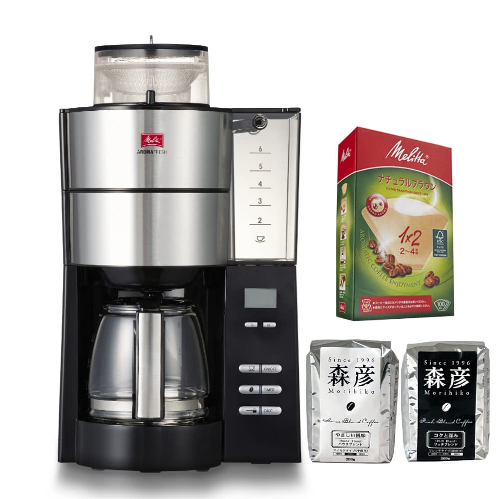 Amazon | メリタ ミル付き 全自動コーヒーメーカー アロマフレッシュ 6