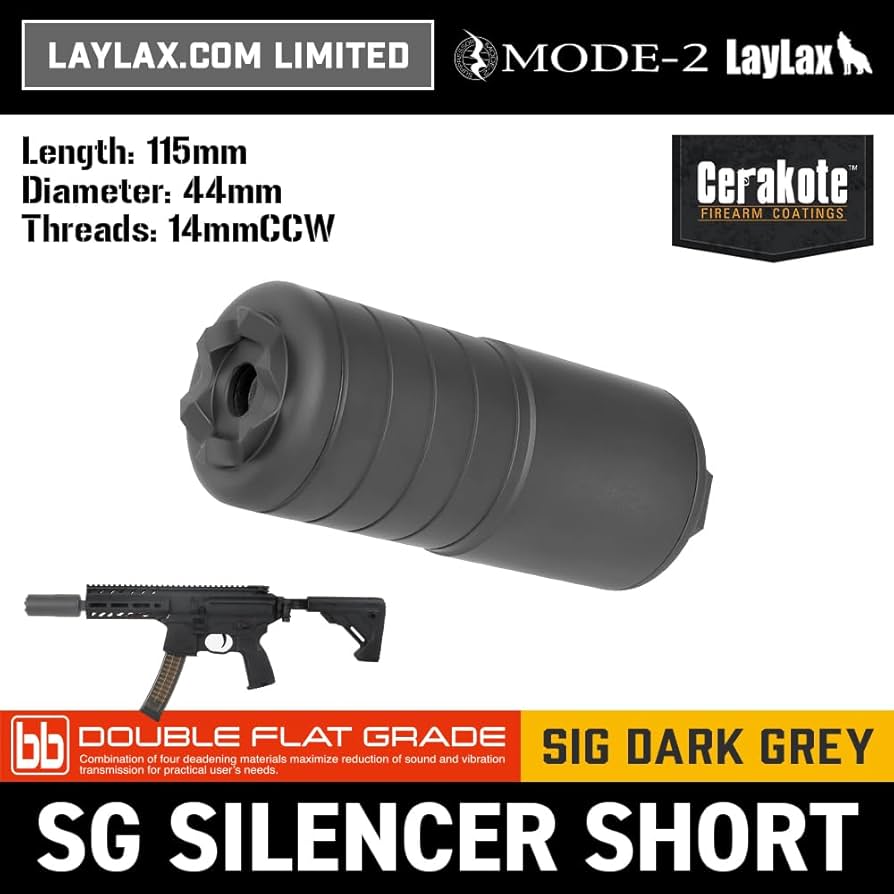 Amazon | [LayLax]SGサプレッサー ショート セラコートSIG DARK GREY