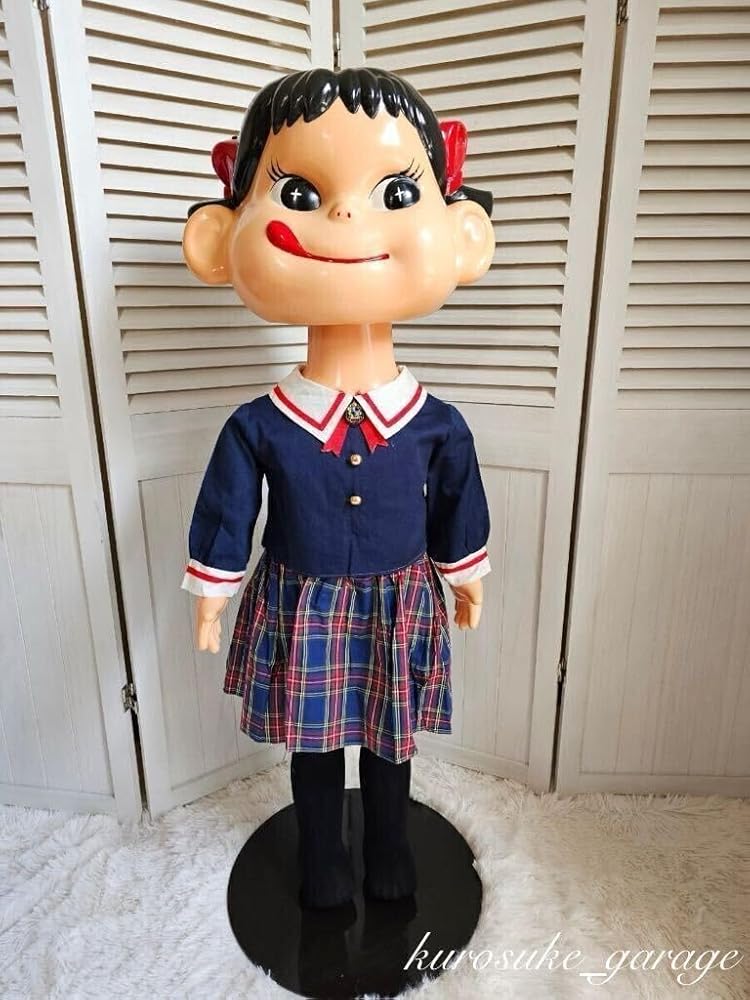 Amazon.co.jp: 不二家ペコちゃん店頭ペコちゃん人形等身大ペコちゃん