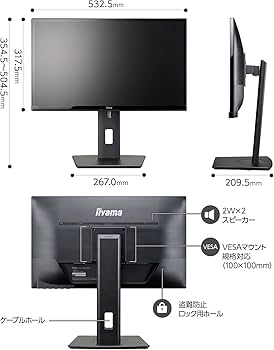 Amazon.co.jp: iiyama モニター ディスプレイ 23インチ フルHD IPS 高