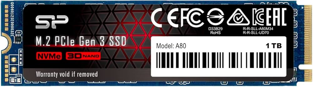 Amazon | シリコン電源1TB-NVMe-PCIe Gen3x4 M.2 2280 R/W、最大3、200