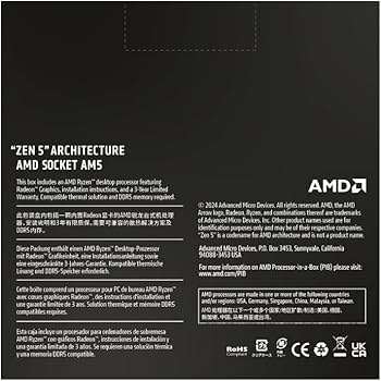 Amazon.com: AMD Ryzen™ 9 9950X 16-Core, 32-Thread Unlocked Desktop
