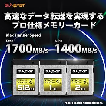Amazon.co.jp: SUNEAST ULTIMATE PRO CFexpress Type B Card 512GB SE