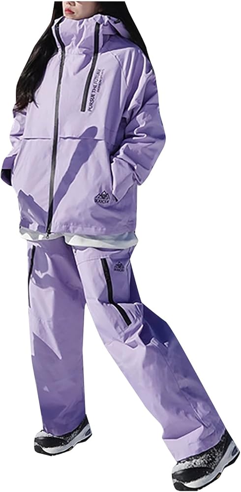 Amazon.co.jp: [JZYBHL] スキーウェア レディース 上下セット 防水 型