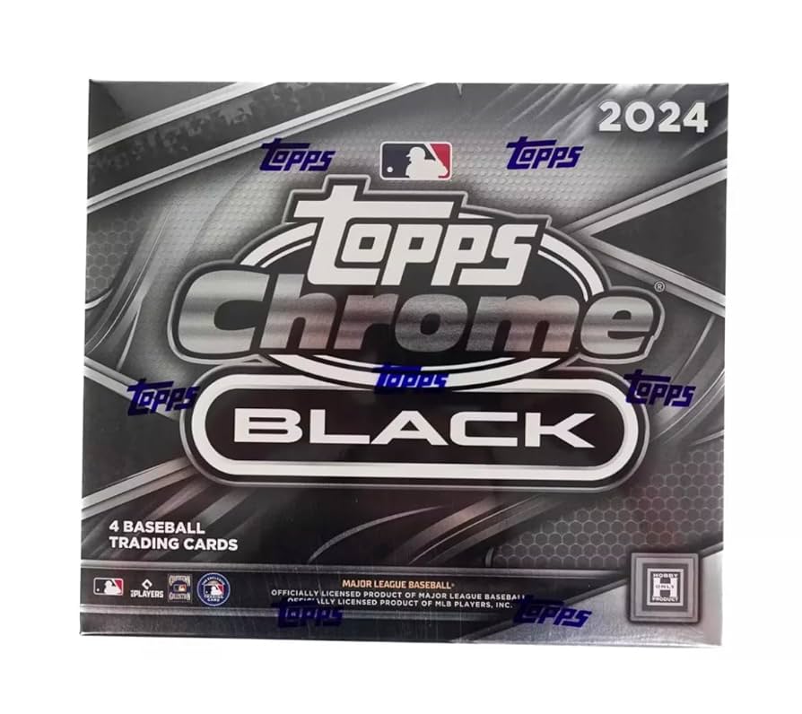 Amazon.com: 2024 Topps Chrome Black Baseball Factory Sealed Hobby