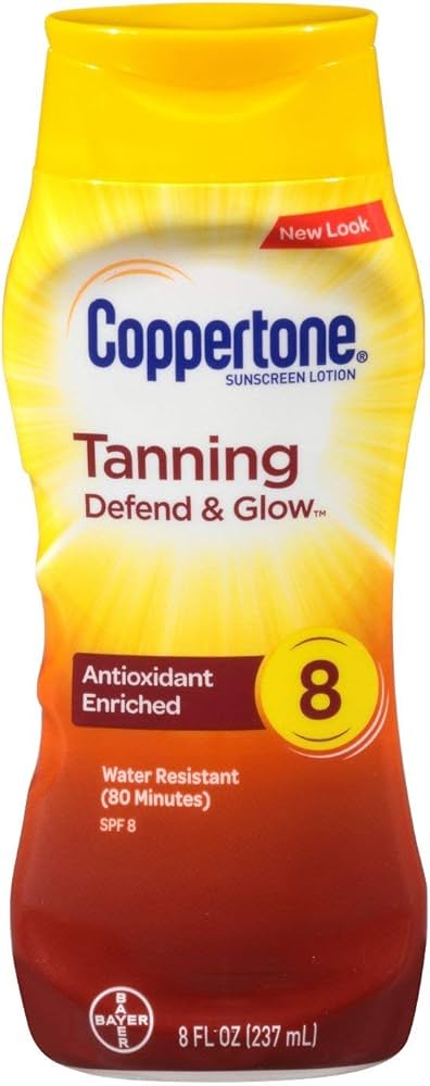 Amazon.com: Coppertone Sunscreen Lotion, SPF 8 (8 fl oz) (Pack of